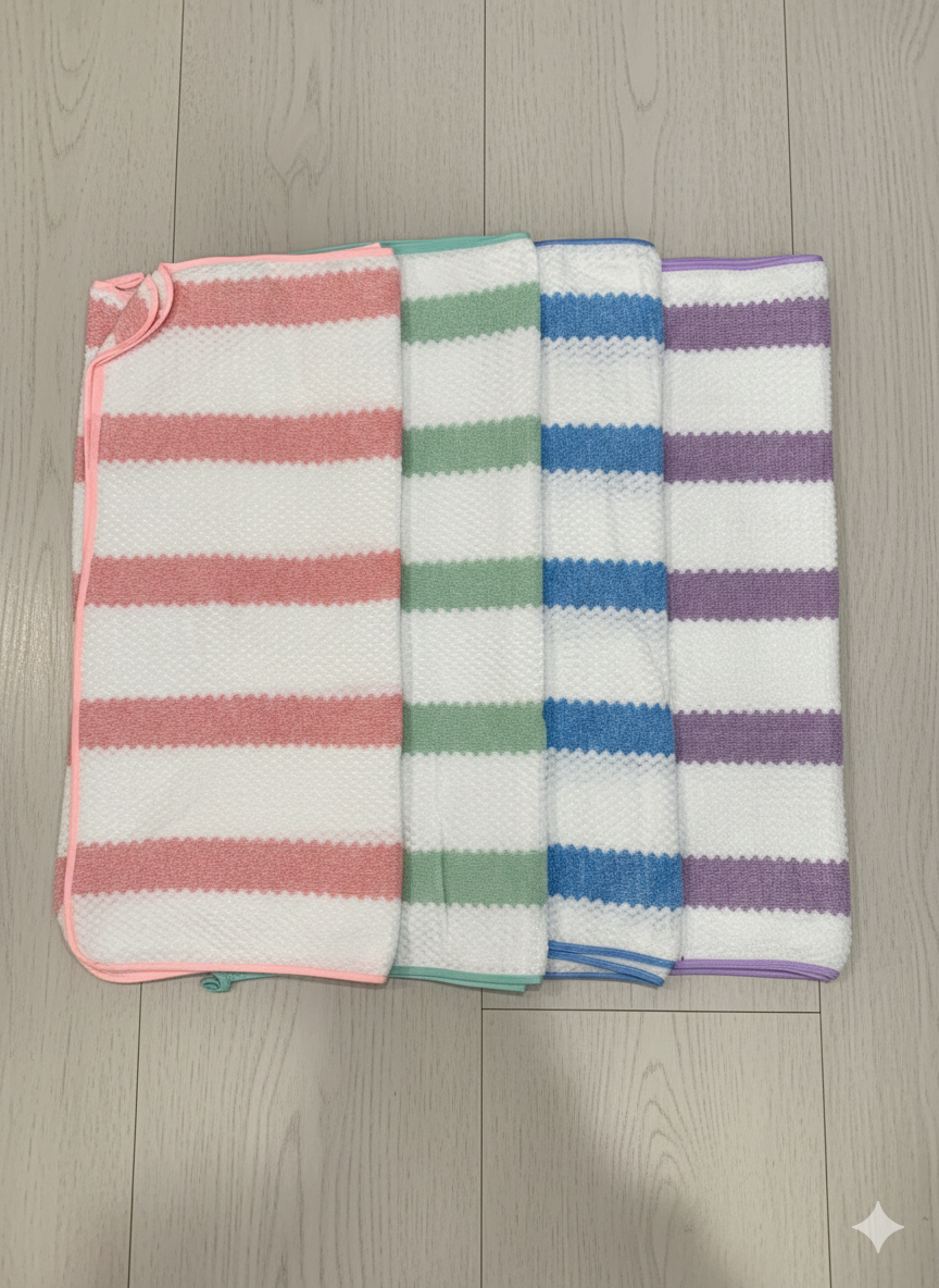 2 PIS IN 150 ONLY Daily Use Bath Towel Set - 2 Pieces (Assorted Vibrant Colors)