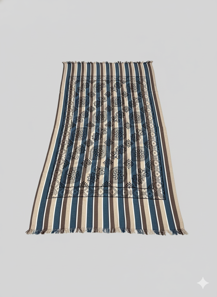 Khadi Cotton Single Bed Full Size Bedsheet – Pack of 2 | Pure Handloom Comfort | Soft & Breathable Fabric | Ideal for All Seasons