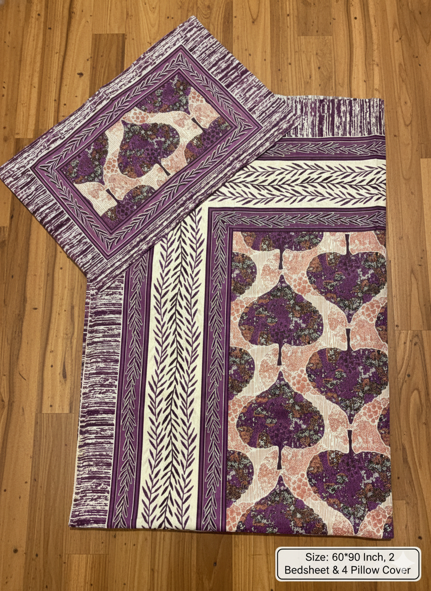 Single Bed Combo Pack β 2 Sheets & 4 Pillow Covers