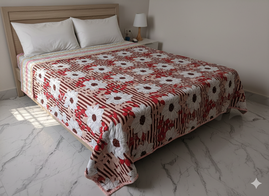 Layer Reversible Double Bed Dohar (Size 90x90) – Lightweight & Breathable