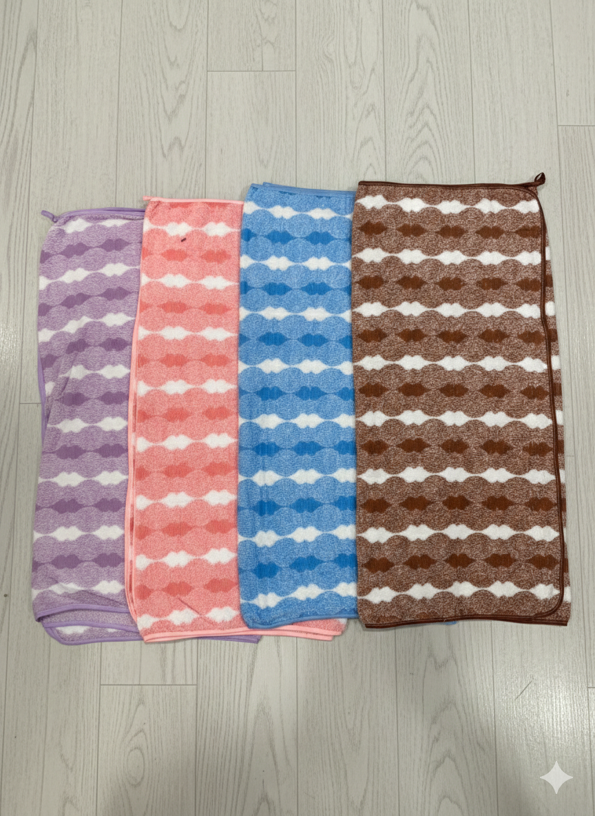 2 PIS IN 150 ONLY Daily Use Bath Towel Set - 2 Pieces (Assorted Vibrant Colors)