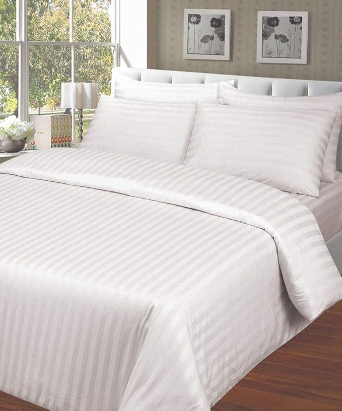 plan striped besheet size 108*108 inch