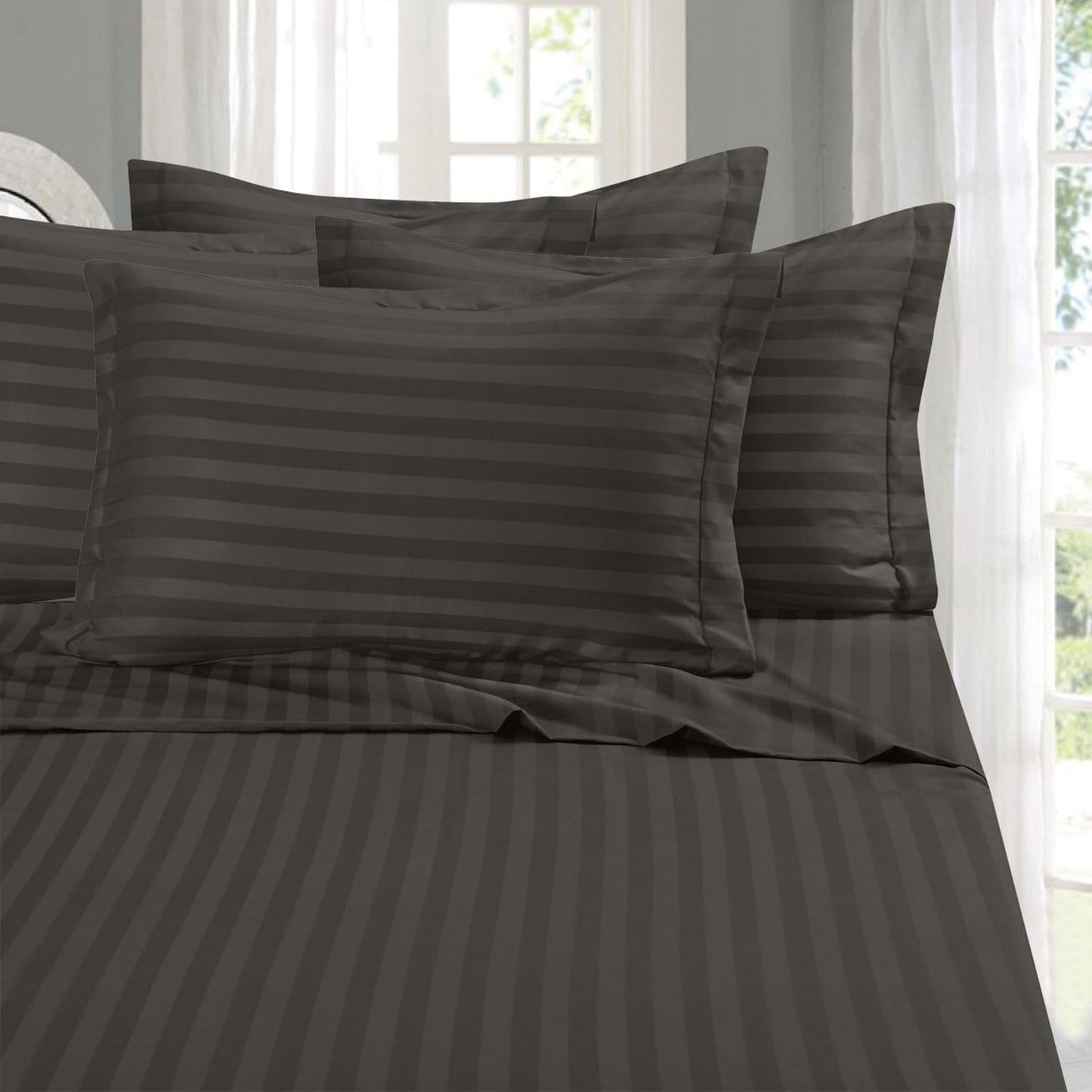 plan striped besheet size 108*108 inch