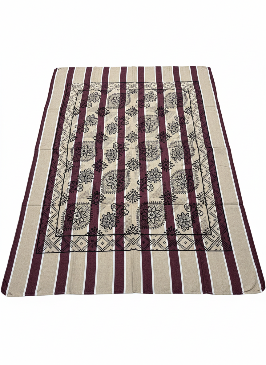 Khadi Cotton Single Bed Full Size Bedsheet – Pack of 2 | Pure Handloom Comfort | Soft & Breathable Fabric | Ideal for All Seasons