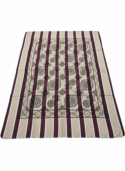 Khadi Cotton Single Bed Full Size Bedsheet – Pack of 2 | Pure Handloom Comfort | Soft & Breathable Fabric | Ideal for All Seasons