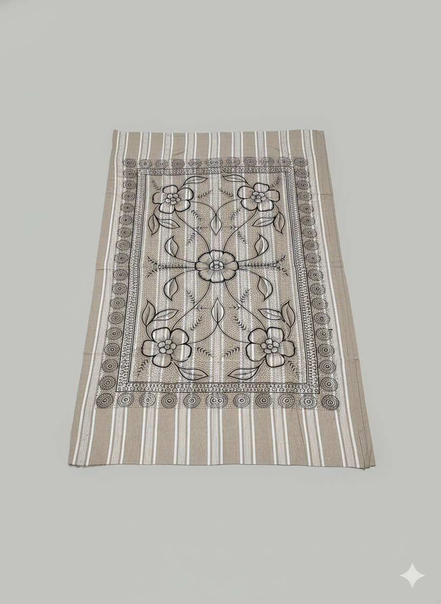 Khadi Cotton Single Bed Full Size Bedsheet – Pack of 2 | Pure Handloom Comfort | Soft & Breathable Fabric | Ideal for All Seasons