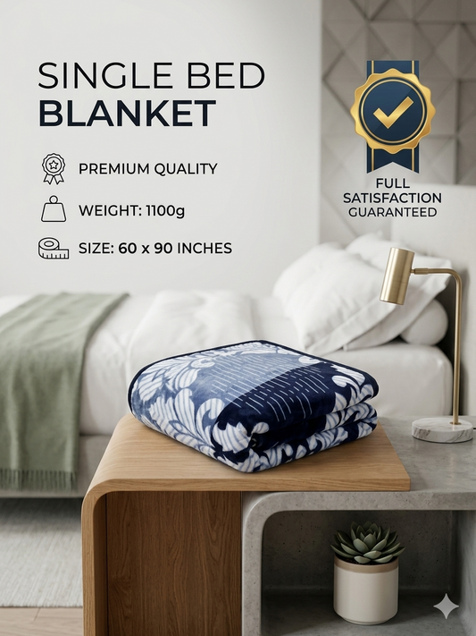 Premium Super Soft Single Blanket | 60x90 Inch | 1100 GSM Heavy Warm | Luxury Comfort @ ₹500
