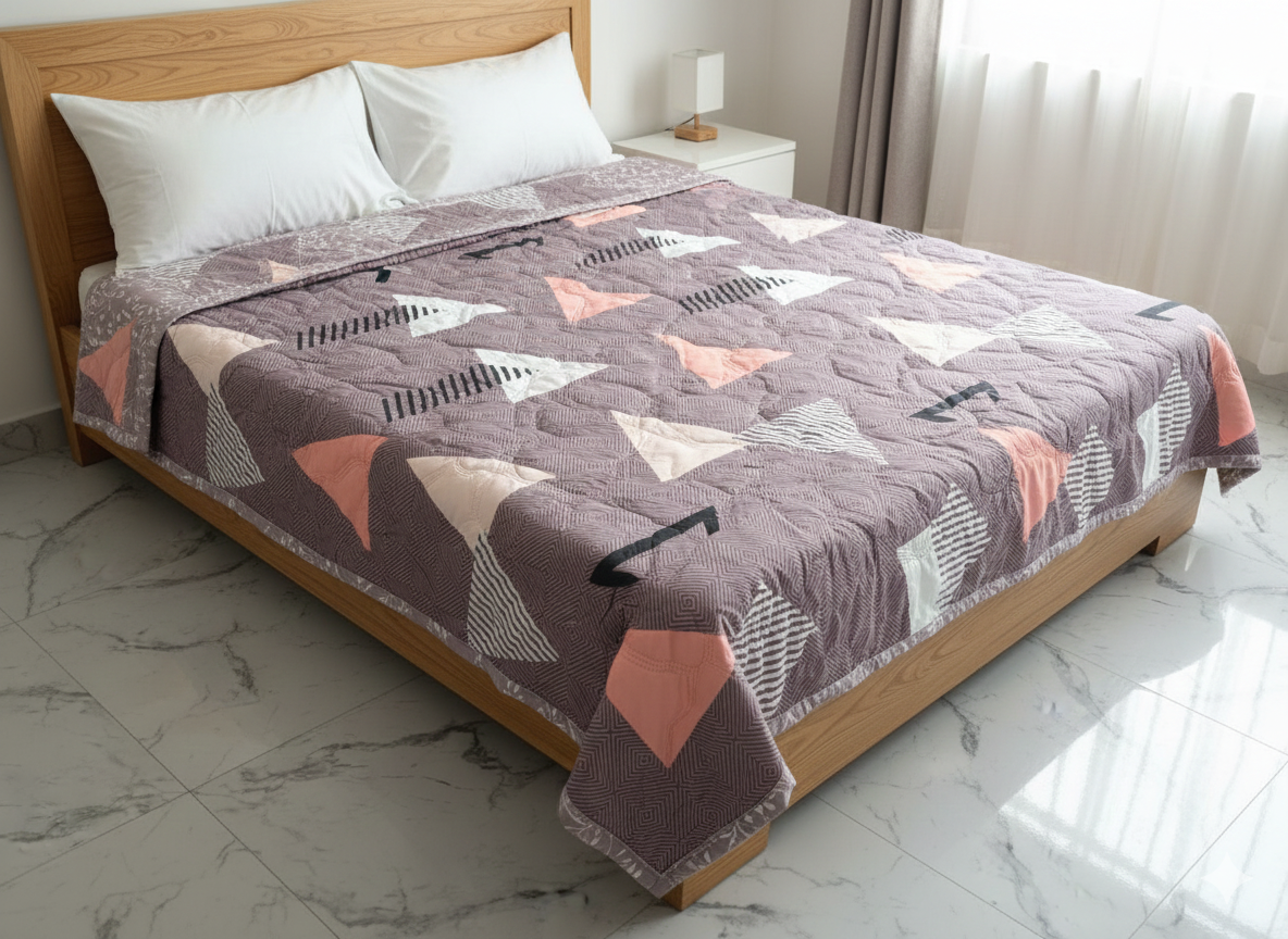 Layer Reversible Double Bed Dohar (Size 90x90) – Lightweight & Breathable