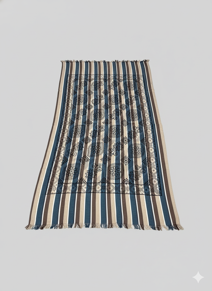 Khadi Cotton Single Bed Full Size Bedsheet – Pack of 2 | Pure Handloom Comfort | Soft & Breathable Fabric | Ideal for All Seasons