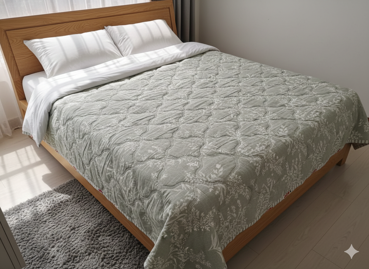 Layer Reversible Double Bed Dohar (Size 90x90) – Lightweight & Breathable