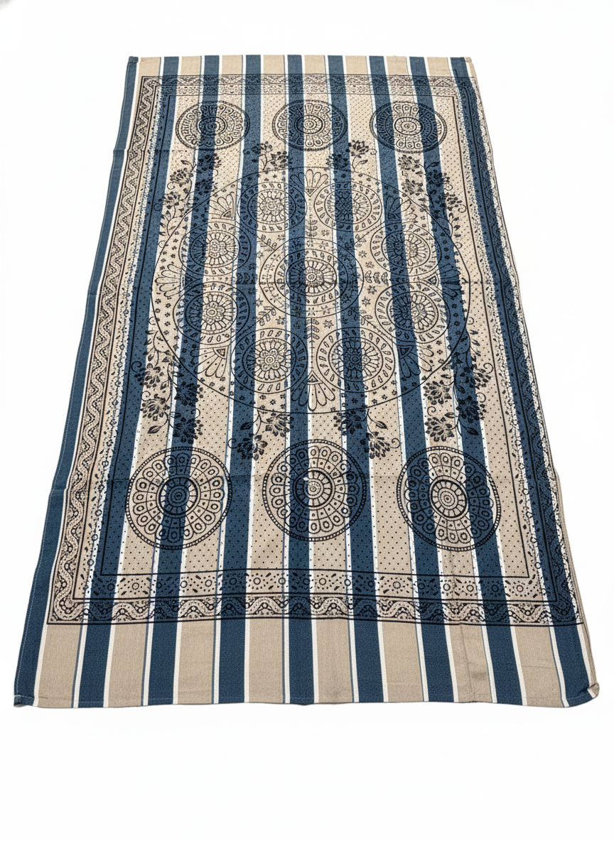 Khadi Cotton Single Bed Full Size Bedsheet – Pack of 2 | Pure Handloom Comfort | Soft & Breathable Fabric | Ideal for All Seasons