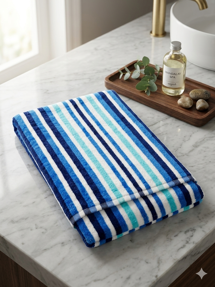 Premium 100% Pure Cotton Bath Towel 30×60 Inch – Super Absorbent Export Quality