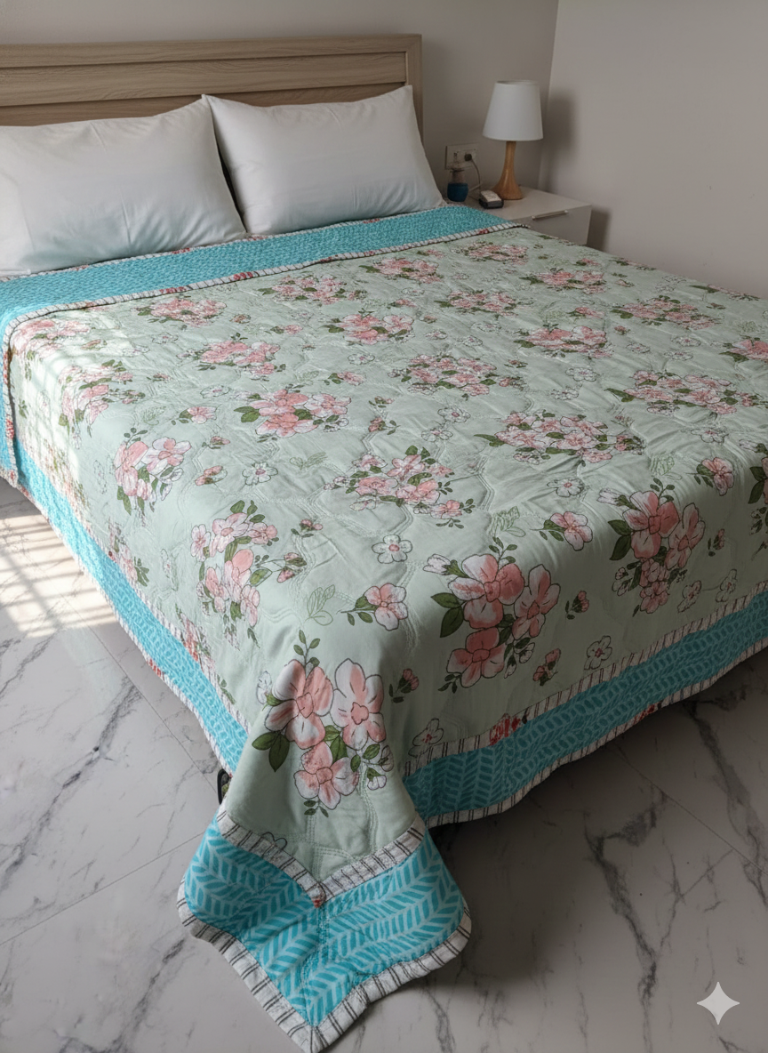 Layer Reversible Double Bed Dohar (Size 90x90) – Lightweight & Breathable