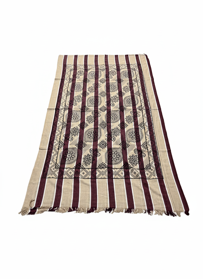 Khadi Cotton Single Bed Full Size Bedsheet – Pack of 2 | Pure Handloom Comfort | Soft & Breathable Fabric | Ideal for All Seasons