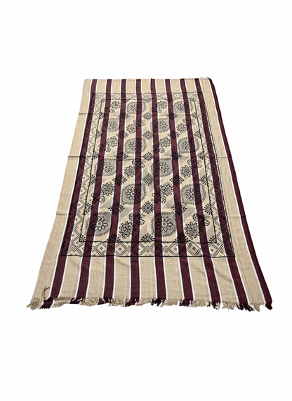 Khadi Cotton Single Bed Full Size Bedsheet – Pack of 2 | Pure Handloom Comfort | Soft & Breathable Fabric | Ideal for All Seasons