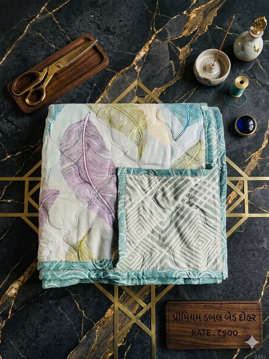 Premium Double Bed Dohar 90x90 Inch | 1500 GSM Heavy Quality | Ultra Soft & Breathable Summer dohar