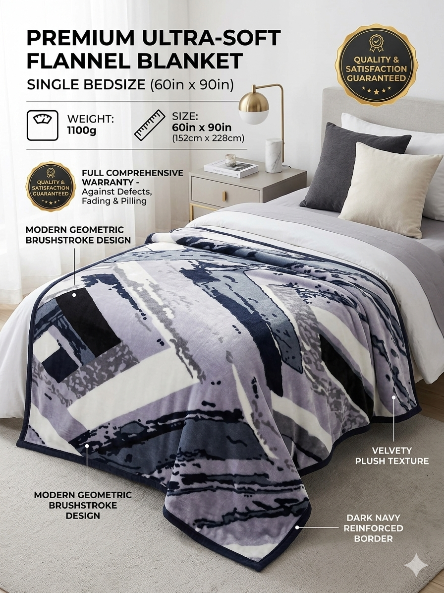 Premium Super Soft Single Blanket | 60x90 Inch | 1100 GSM Heavy Warm | Luxury Comfort @ ₹500