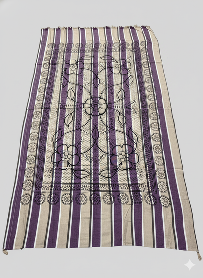 Khadi Cotton Single Bed Full Size Bedsheet – Pack of 2 | Pure Handloom Comfort | Soft & Breathable Fabric | Ideal for All Seasons