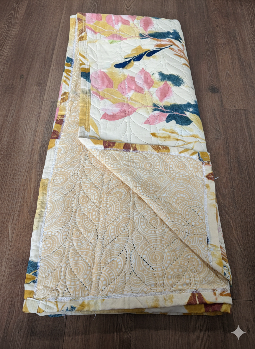 "Double Bed Dohar (Ultrasonic Material) – Size 70x90"