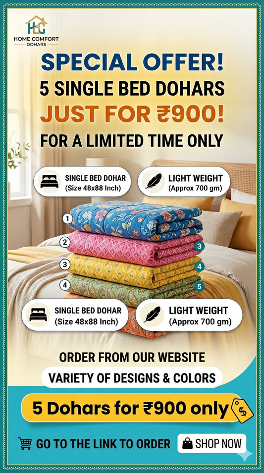 5 pis in 900 ultrasonic material dohar size 48*88 inch