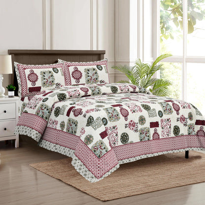 Premium Jaypuri Cotton Bedsheet | 100% Pure Cotton | 108x108 Inch