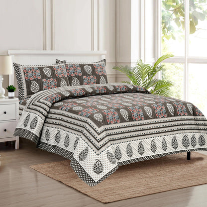 Premium Jaypuri Cotton Bedsheet | 100% Pure Cotton | 108x108 Inch