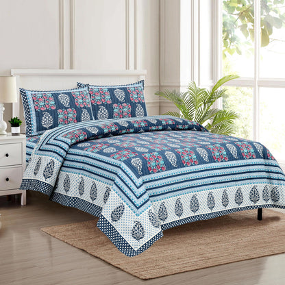 Premium Jaypuri Cotton Bedsheet | 100% Pure Cotton | 108x108 Inch