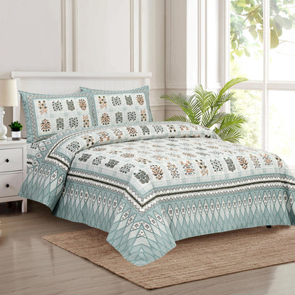 Premium Jaypuri Cotton Bedsheet | 100% Pure Cotton | 108x108 Inch