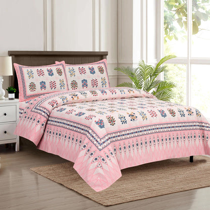 Premium Jaypuri Cotton Bedsheet | 100% Pure Cotton | 108x108 Inch