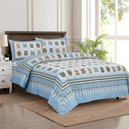 Premium Jaypuri Cotton Bedsheet | 100% Pure Cotton | 108x108 Inch