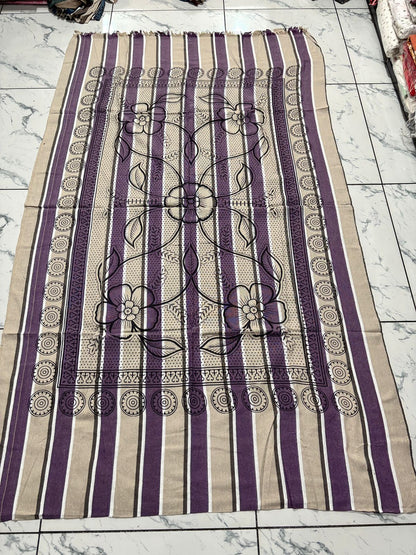 Khadi Cotton Single Bed Full Size Bedsheet – Pack of 2 | Pure Handloom Comfort | Soft & Breathable Fabric | Ideal for All Seasons