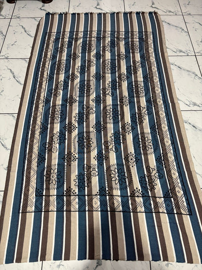 Khadi Cotton Single Bed Full Size Bedsheet – Pack of 2 | Pure Handloom Comfort | Soft & Breathable Fabric | Ideal for All Seasons