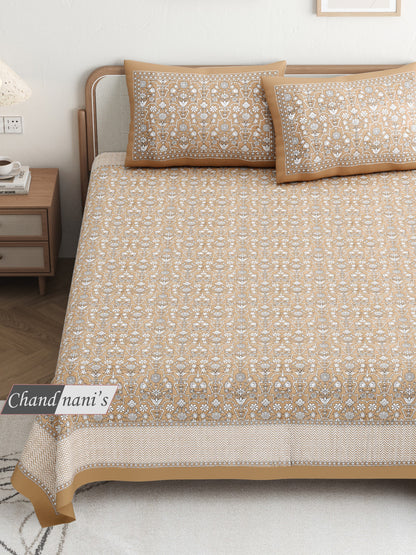 Premium Jaypuri Cotton Bedsheet | 100% Pure Cotton | 108x108 Inch