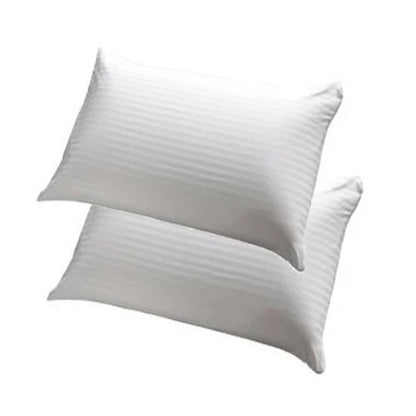 Soft Sleeping Pillow Pair (Pack of 2) - Standard Size 17x27 Inch, 600 Grams Per Piece - White